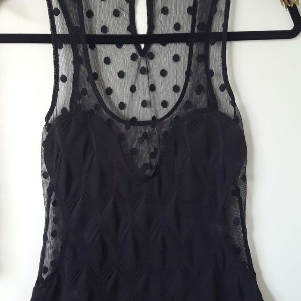 Black sheer back/side dress - Picture 2 of 5